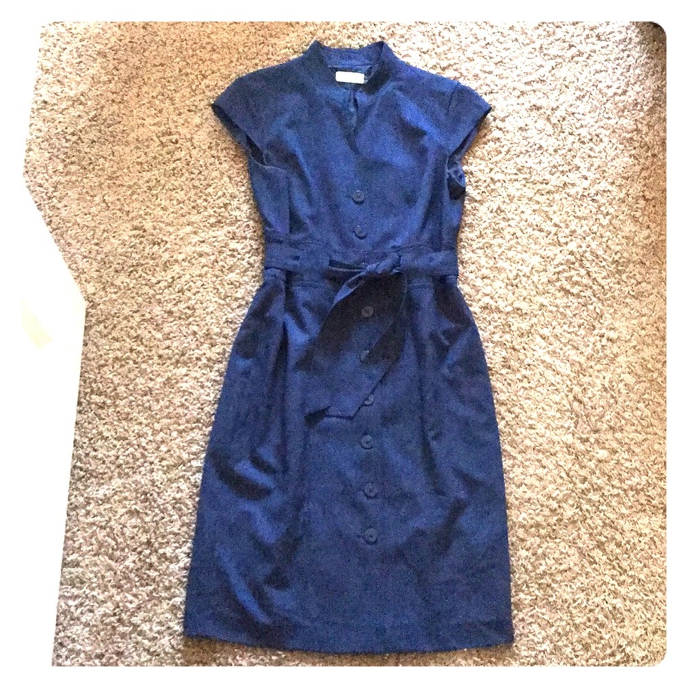 Calvin Klein classic button up wrap dress